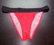 Sommer Ray Pink & Black Color Block Swim Bikini Bottoms Women's Size Medium