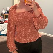 Pink Flowy Sleeve Top