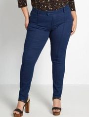 NEW NWT MODCLOTH Plus Size Richmond Pant Regular Inseam Navy Straight Leg 26