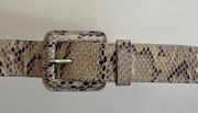 Snake Print Belt