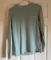 Goodfellow & Co Green Blue Pocket Size medium long sleeve