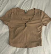 V-Neck Crop Top