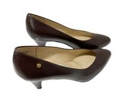 ETIENNE AIGNER Classic Priscilla Brown Leather Pumps Heels Sz 7