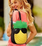 Victoria’s Secret PINK cooler / lunch beach bag yellow green pineapple bag