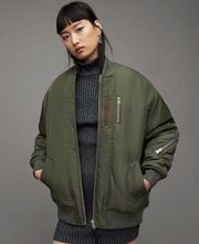 AllSaints Scout Oversized Bomber Jacket