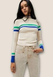 Urban Outfitters BDG Kiara Open-Back Sweater in Neutral Multi Small