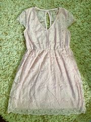 Chelsea & Violet Light Pink Lace Dress