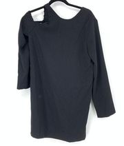 IRO Women's Size 38 US 6 Breen Cold Shoulder Black Shift Mini Dress