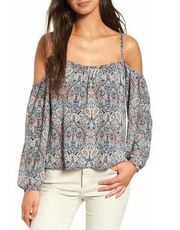 Blue Paisley Top