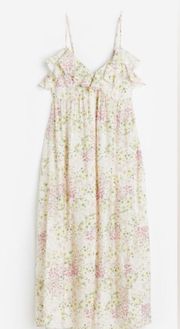 NWT  ruffled romantic maxi dress