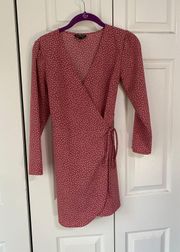 Pink Wrap Dress