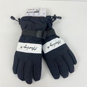 Hurley Women's Ski/Snow Gloves Westridge Black and White Size L/XL