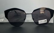 Joe’s Jeans Satin Black Sunglasses NWT