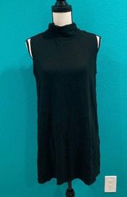 Garnet hill black turtleneck dress in size medium