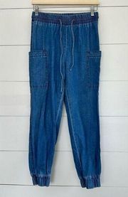 Indigo Rein Women’s Medium Blue Denim Jogger Pants