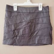 Express Mini Pencil Skirt Metallic Glitter Gray Silver Size 2 New without tag