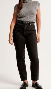 Curve Love Ankle Straight Ultra High Rise Jeans 26S Black