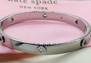 Brand New  Spot The Spade Studded Hinged Bangle