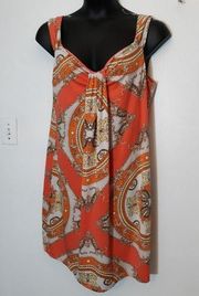 Studio Tiana B orange knee length dress