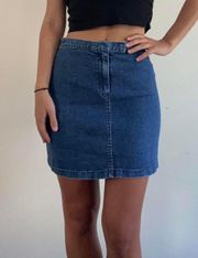 Denim Mini Skirt 90s Size 4