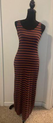 Jella couture Maxi stripe dress size small