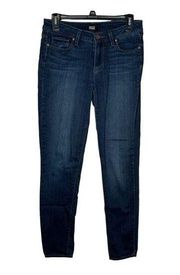 Paige Women's Jeans Verdugo Ultra Skinny Ankle Mid-Rise Denim Navy Blue Size 27