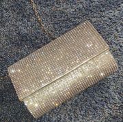 Gold Sparkle Fancy Event Clutch