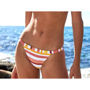 MINKPINK Striped Multicolored Swim Bikini Bottom Swim Suit XS NWT