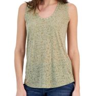 I.N.C. International Concepts Embellished Scoop Neck Sage Green tank Top NWT XS