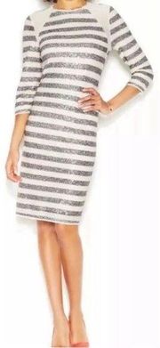 Rachel Roy Sequin Stripe Dress