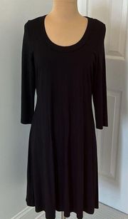 Karen Kane Black 3/4 Sleeve Dress