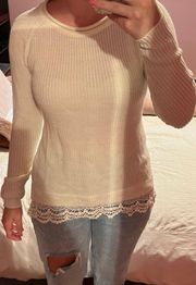 Cream Ivory Knit Sweater