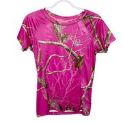 Realtree camo pink hunting t-shirt size S