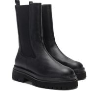 NEW Good American Platform Chelsea Ankle Shaft Boot Black Size 10 NIB
