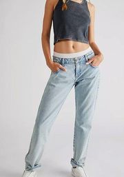 One Teaspoon Truckers Low Rise Straight Jeans in Kansas Acid