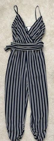 Striped jumpsuit