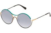 2520 Round 52mm Sunglasses In Black, Turquoise And Gold