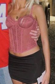 Pink  Corset Top