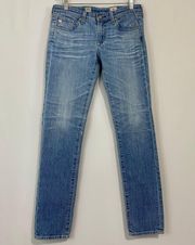 AG Adriano Goldschmied Adriano Goldschmied Women’s Stilt Cigarette Leg Denim Jean Light Blue Wash 26