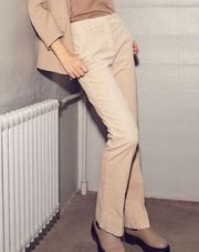 Piazza Sempione Low Rise Corduroy Straight Leg Trouser Pants