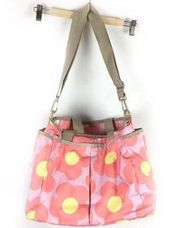 LESPORTSAC diaper bag Floral Pink/Lavender Yellow Daisy Print