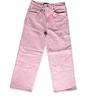 Ann Taylor LOFT Pink Wide Leg Jeans Denim Pants Womens Size 26 / 2