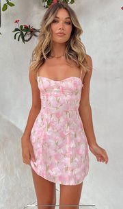 Penny Lane Pink Floral Mini Dress