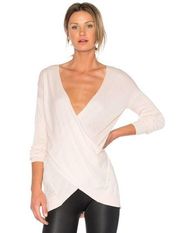 Revolve Vimmia Shavasana Sweater Women Reversible Blush Wool Blend Knit Small