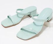 MINT MARC FISHER CROC BLOCK HEELS (7.5)