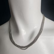 Lia Sophia Silver Multi-Strand Necklace