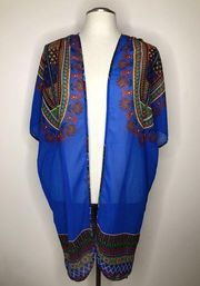 Multi-Colored Boho Oversized Cardigan