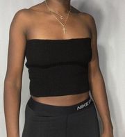 Brooklyn Karma’s all black Kasey ribbed tube top