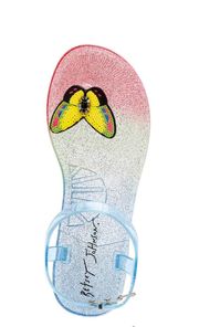 Women's Tabby Butterfly Flat Jelly Sandal