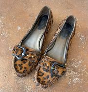 Vintage cheetah loafers sz 8.5